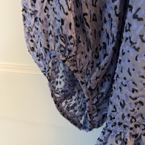 Joie Harlie gathered leopard-print fil coupé chiffon midi dress - XS - Picture 7 of 10
